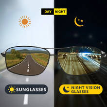 Óculos de sol fotocromático para homens e mulheres, óculos de condução polarizados, com lente antirreflexo e visão noturna, armação de alumínio com proteção uv 2024 - compre barato