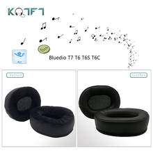 KQTFT-almohadillas de cuero de terciopelo para auriculares Bluedio T7, T6, T6S, T6C, cubierta de almohadillas, 1 par 2024 - compra barato