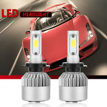 2PCS LED 8000LM/PAIR 12V Mini S2 Car Headlight Bulbs Lamps H7 H4 H13 H11 Headlamps Kit  9004 9007 Auto Lamps Bulbs 72W 6500K 2024 - buy cheap