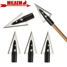 3/6/12pcs Archery Blade Broadheads 100Gr 2 Blades Stainless Steel Arrowhead For OD 8mm Arrow Shaft Hunting Shooting Accessories 2024 - buy cheap