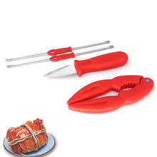 4Pcs Crab Cracker Tools Set Oyster Serving Clip Picks Forks Spoon Seafood Crab Lobster Leg Splitter Nut Crackers Kitchen Gadgets 2024 - buy cheap