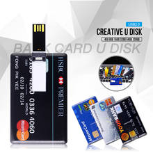Real Capacity Pendrive Credit Card waterproof Super Pen Drive 128G Bank Card USB Flash Drive 64GB 32GB 16GB 8GB 4GB Memory Stick 2024 - buy cheap
