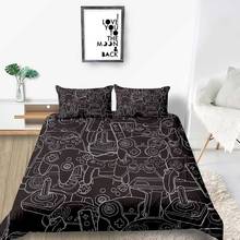 Fashionable Bedding Set Queen Size Creative Gamepad Duvet Cover Black King Twin Full Single Double Unique Design Bed Set 2024 - buy cheap