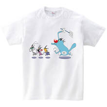 Oggy and the Cockroaches children's short sleeved T-shirt boy girl pure cotton breathable T-shirt summer children Tshirt 2024 - buy cheap