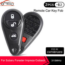 KEYECU Replacement 3+1 4 Button Smart Remote Key Fob key for Subaru Impreza Forrester Outback Legacy FCC: CWTWB1U819 2024 - buy cheap