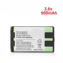 3,6 V 900mah аккумулятор для домашнего телефона Panasonic HHR-P104 HHR-P104A/1B HHRP104 type 29 3 * AAA NiMH 3,6 V аккумуляторная батарея 2024 - купить недорого