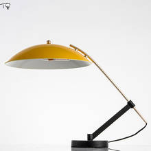 Pós luxo moderno atmosfera individual designer conduziu a lâmpada de mesa industrial simples olho proteger lâmpada quarto estudo cabeceira