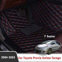 Car Floor Mats For Toyota Previa Estima Tarago 2005 2004 (7 Seater) Auto Interior Leather Parts Styling Protector Covers Carpets 2024 - buy cheap