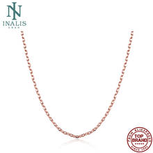 INALIS Unisex Rose Gold Plated Necklaces For Women And Men Simple Copper Matching Chain Anniversary Fashion Jewelry Recommend 2024 - buy cheap