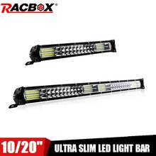 Ultra Slim Dual Row Led Light Bar 10 20 inch Led Work Light Flood Spot Combo Lamp for Lada Offroad ATV SUV UTV UAZ UTE 12V 24V 2024 - buy cheap