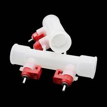 2 Pcs Inner Diameter 25mm Double Nipple Chicken Drinker Chicken Duck Quail Drinking Fountains Farm Animal Poultry Supplies 2024 - buy cheap