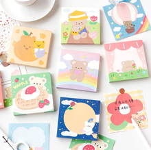 100 Sheet Animal Bear Daily Life Memo Pad Message Notes Decorative Notepad Note Paper Memo Stationery 2024 - buy cheap