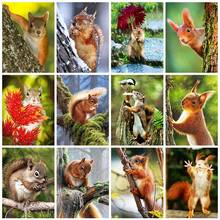 Full Square/Round Drill 5D DIY Diamond Painting Squirrel Animals Diamond Embroidery Cross Stitch Kit Home Decoration Art 2024 - buy cheap