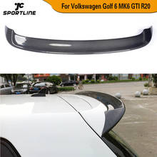 Alerón trasero de fibra de carbono para coche, accesorio para Volkswagen VW Golf 6 VI MK6 R20 GTI 2010 - 2013 2024 - compra barato