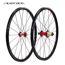 Silverock rodas de bicicleta minivelo de 20 polegadas, 22 polegadas, com pinça de freio em v padrão nbr para 100/130mm, roda giratória dobrável, 451g 2024 - compre barato