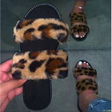 Sandalias peludas rosas de diseñador para mujer, zapatillas de felpa esponjosas, sandalias de leopardo de PVC, 2020 2024 - compra barato