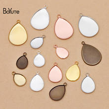 BoYuTe (50 Pieces/Lot) 13*18MM 18*25MM Water Drop Shaped Cabochon Settings Diy Handmade Blank Pendant Base Wholesale 2024 - buy cheap