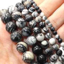 Natural Network Stone Loose Spacer Bead For Jewelry Making Charm DIY Bracelet Necklace Accessories Material 4 6 8 10 12mm 2024 - buy cheap