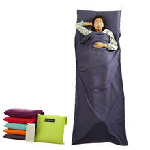 70*210 см сверхлегкий дизайн открытый спальный мешок Кемпинг походный мешок вкладыш портативный складной дорожные сумки 2024 - купить недорого