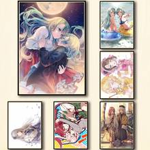 ¡50 diseños de Anime BanG Dream! ¡Banda de fiesta para niñas! Etiqueta engomada de la pared de lujo de la obra de arte del cartel de whiteaper para la barra de la casa del café 2 2024 - compra barato