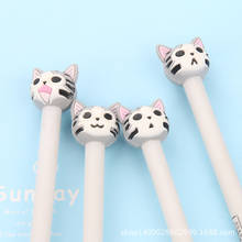 24 Pcs Cartoon Cute Gray Cat Gel Pen Student Creative Stationery Kawaii School Supplies Material Escolar Papelaria 2024 - buy cheap