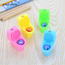 1Pcs/lot  Korea Stationery Toilet Shaped Plastic Pencil Sharpener Cute For School Office Supplies Gifts 2024 - buy cheap