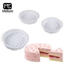 Meibum molde de silicone para bolo, formato de queijo redondo, 4/6/8 polegadas, para bolo, sobremesa e muffin, ferramentas para cozinha e confeitaria 2024 - compre barato