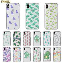 Funda de teléfono con foto personalizada para iphone, carcasa suave de dinosaurio, a la moda, para iphone 13, 11, 12 pro, XS MAX, 8, 7, 6, 6S Plus, X, 5, 5S, SE, XR 2024 - compra barato