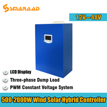 Wind Turbine Solar Panel Use 500W 1000W 2000W 12V 24V 48V Wind Solar Hybrid Controller With PWM System And Three-phase Dump Load 2024 - buy cheap