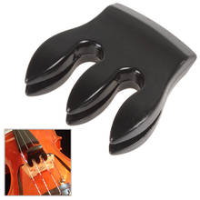 Практичная металлическая черная скрипка с 3 зубцами, для скрипки 1/8-4/4, струнные инструменты, аксессуары для скрипки 2024 - купить недорого