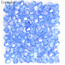 Istiaka-contas de cristal áustria, conjunto de 100 peças com pingentes azul claro, contas para vidro, espaçador solto, para fazer joias diy 2024 - compre barato