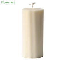 7x15CM Vertical Stripe Cylindrical Candle Mold Acrylic Aromatherapy DIY Handmade Transparent Candle Molds for Candle Making 2024 - buy cheap