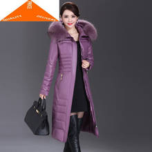 Size Women's Plus Jacket Real Fox Fur Hooded Clothes 2020 Korean Thick Warm Duck Down Coat Ladies Long Overcoat 9709 2024 - buy cheap