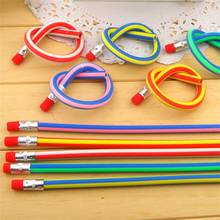 20pcs Korea Cute Stationery Colorful Magic Bendy Flexible Soft Not broken Pencil with Eraser Student School Office Use 2024 - buy cheap