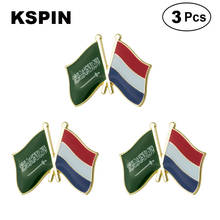 Broche de solapa de Arabia Saudita y Países Bajos, insignia, insignia 2024 - compra barato