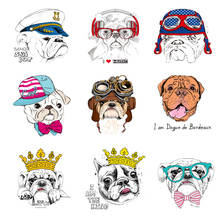 Iron-on Transfers for Clothing Patches for Clothes Dog Stickers Applique Diy Flex Fusible Transfer Vinyl Adhesive Stripe Rock F 2024 - buy cheap