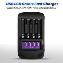 PALO USB Smart 1.2V AA AAA Battery Charger For 1.2V NIMH NICD aa aaa Rechargeable Batteries with LCD display 2024 - buy cheap