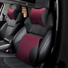 Soporte Lumbar de espuma viscoelástica para coche, almohada para el cuello, reposacabezas, accesorios para el coche, productos 2024 - compra barato