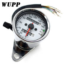 WUPP-Medidor de velocímetro para motocicleta, odómetro, indicador de señal de giro para Faro, pantalla LCD, accesorio Vintage de aleación de aluminio 2024 - compra barato