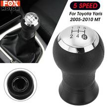 Car Styling 5 Speed Manual Gear Shift Knob Shifter Lever Pen Head Ball For Toyota Yaris 2005-2010 Arius 2007 - 2008 Corolla 2008 2024 - buy cheap