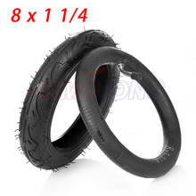 Free shipping 8 inch tyre 8X1 1/4 Scooter Tire & Inner Tube Set Bent Valve Suits Bike Electric / Gas Scooter Tyre 2024 - buy cheap