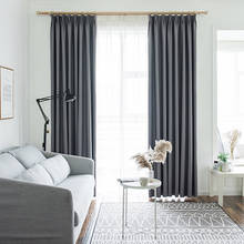 High Quality Blackout Curtains for Living Room Window Treatment for Bedroom Solid Silk Fabric Curtain Drapes Blinds Home Decor 2024 - buy cheap