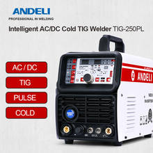 Andeli-máquina de solda elétrica, soldagem a frio, 220v, ac, dc, tig, impulso, tig, soldagem de alumínio, cinco pinos, soldadura 2024 - compre barato