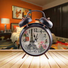 Retro Alarm Clock Simple Vintage Luminous Alarm Clock Student Bedside Morning Gets Up Metal Table Clock 2024 - buy cheap
