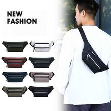 Top Quality Unisex Nylon Waist Bags Fanny Packs Men Outdoor Casual Sports Phone Chest Bag Solid Pack Mens Cross Body Bag Purse 2024 - buy cheap