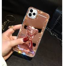 Finger Holder Rhinestone Case For ViVO Y11 Y11S Y12 Y15 Y17 Y19 Y20i Y20S Y3 Y12i Y95 V15 V17 S1 Pro U10 U3X Cases Girly Coque 2024 - buy cheap