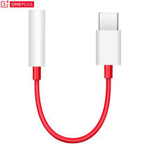 Oneplus-Adaptador usb tipo C para auriculares, conector de Audio Aux para oneplus 6t 7/7T Pro, convertidor de música usb-c, 3,5mm, original 2024 - compra barato