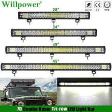Offroad Car Roof 28 34 39 44 inch LED Work Light Bar For Jeep Dodge Chevy 4WD 4x4 Truck Pickup Fog Lightbar LED Bar Lights 2024 - buy cheap