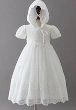 Citgeett летние белые Одежда для маленьких девочек с цветочным принтом платье с вышивкой; Вечернее платье принцессы; Официальная одежда 2024 - купить недорого