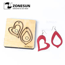 ZONESUN T3 DIY Custom Cutter Leather Earring Cutting Die Leather Cut Out Earring For Steel Rule Die Cutting Machine Press Tools 2024 - buy cheap